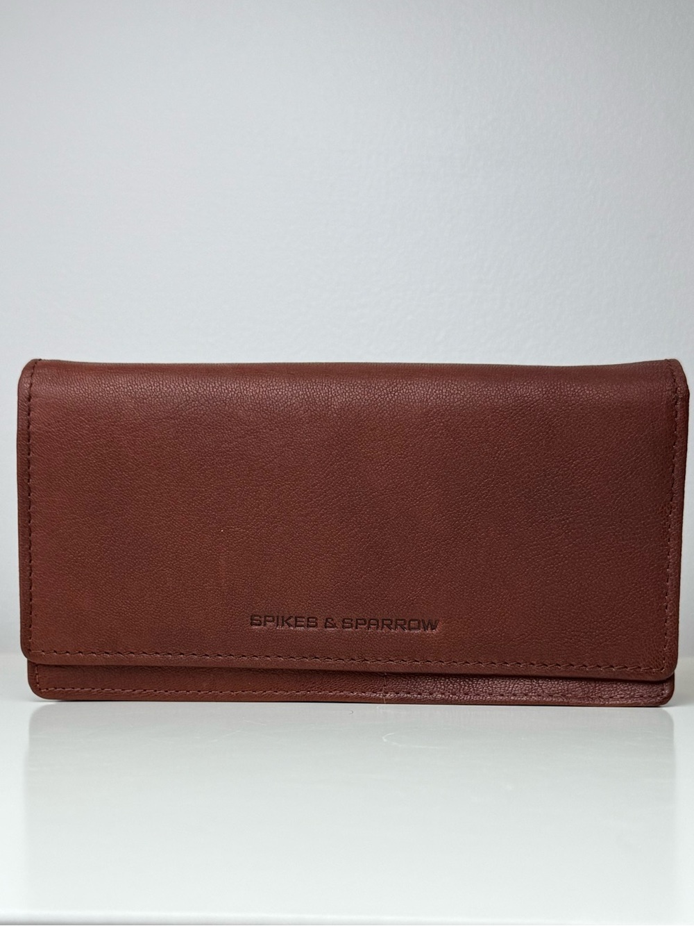 Spikes & Sparrow Brown Leather Wallet for Women